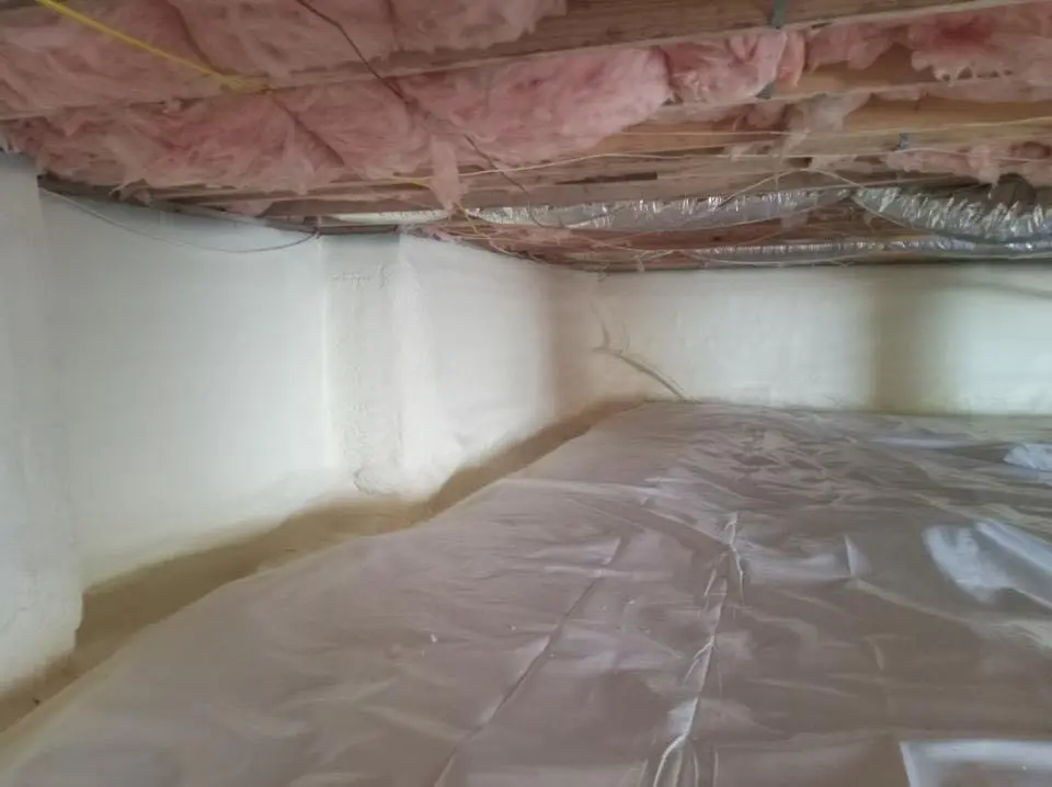 Crawl space encapsulation with closed-cell spray foam for Spray Foam Roofing in Arlington